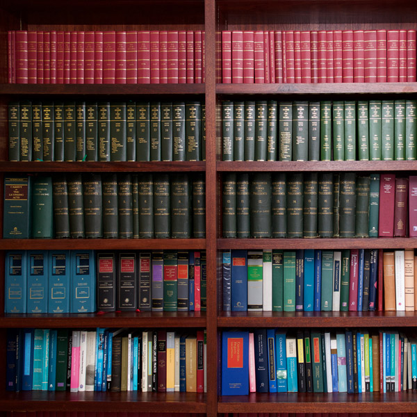 library wall of books